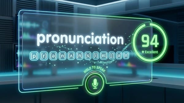 Pronunciation: Say a word and get scored on your pronunciation.