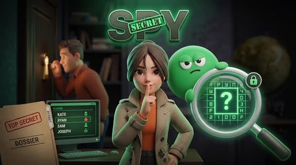 Spy: Everyone gets the same secret word except the spy. Hint at yours without saying it, then vote.